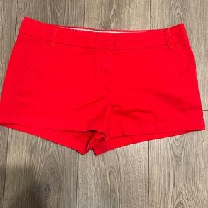 J Crew Red Shorts size 12